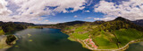 Fototapeta Sawanna - Panorama of lake Schliersee