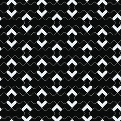 Aufkleber - White shapes on black background. Vector.