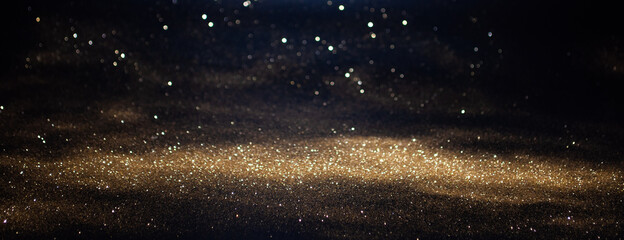 Wall Mural - abstract of christmas and bokeh light with glitter background