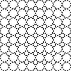 Aufkleber - Seamless mesh ornament. Vector net pattern.