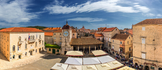 Wall Mural - Old town of Trogir in Dalmatia, Croatia. Trogir old town. Near Split in Croatia. The picturesque and historical city of Trogir in Balkan, Dalmatia, Croatia.