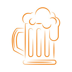 Sticker - beer glass icon