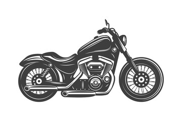 Wall Mural - black motorcycle icon