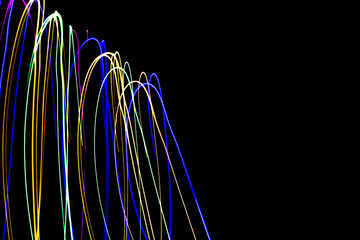 Canvas Print - strings of colored lights