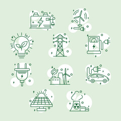 Poster - ten energy icons