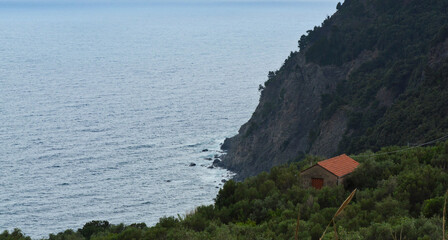 Wall Mural - La costa del Mar Ligure a Framura, in provincia di La Spezia.