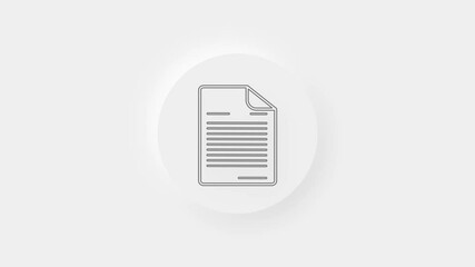 Poster - Document icon isolated on white background. File icon. Checklist icon. Business concept.