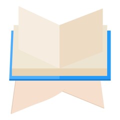 Poster - Open book icon. Isometric illustration of open book vector icon for web