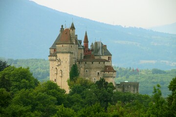 Poster - Château de Menthon Saint-Bernard, Haute-Savoie, France