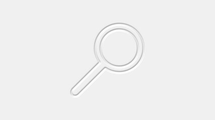 Poster - Search line icon, motion graphic animation with magnifying glass.