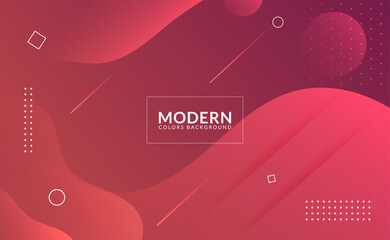 Abstract modern background gradient color. red and brown gradient with halftone decoration