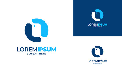 Sticker - phone shop logo designs, modern phone logo designs vector icon