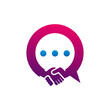 Chat Deal logo vector template, Creative Deal logo design concepts