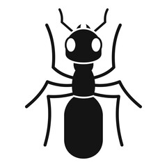 Poster - Insect ant icon, simple style