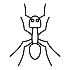 Poster - Fauna ant icon, outline style