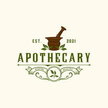 Apothecary Vintage Retro Logo