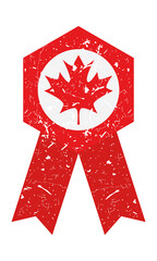 Sticker - canada award ribbon