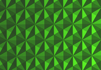 Poster - Triangular background. Green pattern. Abstract geometry. Triangular background is simple. Texture with rhombuses for site. Chart pattern. Triangular background for site. 3d rendering