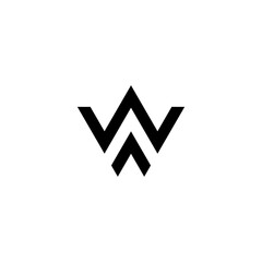 Poster - Initial letter W logo. Fit for your company logo