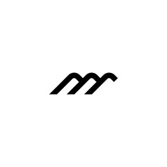 Poster - Initial letter M logo. Fit for your company logo