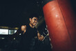 © ADDICTIVE STOCK - Asian male training boxing in the gym