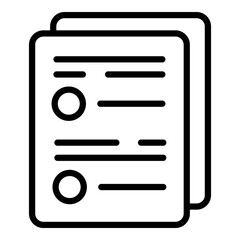 Poster - Regulated products test icon. Outline Regulated products test vector icon for web design isolated on white background
