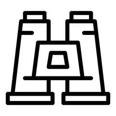 Poster - Expedition binoculars icon. Outline Expedition binoculars vector icon for web design isolated on white background