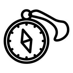 Poster - Expedition compass travel icon. Outline Expedition compass travel vector icon for web design isolated on white background