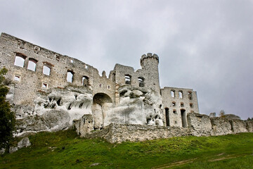 Wall Mural - 14th century medieval Polish castle Ogrodzieniec 