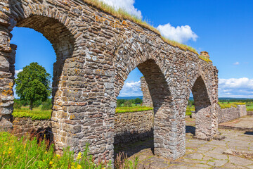 Wall Mural - Old arches at Gudhems monastery ruin in Sweden