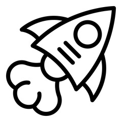 Poster - startup rocket marketing icon. outline startup rocket marketing vector icon for web design isolated 