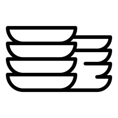 Poster - repair dishwasher plumber icon. outline repair dishwasher plumber vector icon for web design isolate