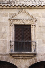 Canvas Print - Armoury Court in Ibiza town, Spain