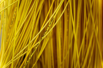 Poster - Closeup of yellow wires