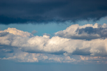 Wall Mural - blue clouds in the sky. beautiful landscape