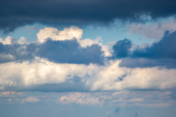 Wall Mural - blue clouds in the sky. beautiful landscape