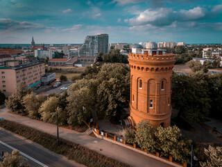 Wall Mural - Astronomical Observatory in Olsztyn adapted on a water tower - Warmia and Mazury, Poland, Europe