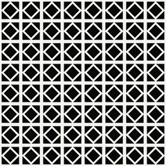 Poster - White rhombuses and black background. Vector.