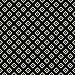 Poster - White rhombuses and black background. Repeated simple white rhombus.