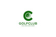 Letter C for Golf logo design vector template, Vector label of golf, Logo of golf championship, illustration, Creative icon, design concept