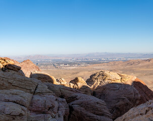 Wall Mural - Las Vegas looking from Red Rock Canyon