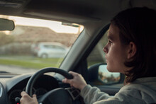 Teenage Boy Driving