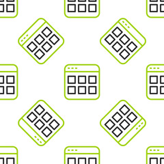 Aufkleber - Line Browser files icon isolated seamless pattern on white background. Vector