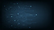 © Chor muang - Abstract Circuit board background.Vector abstract technology illustration Circuit board on  dark blue background.High tech circuit board connection system concept.