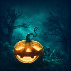 Wall Mural - Halloween Pumpkin