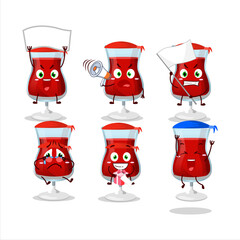 Poster - Mascot design style of red wine character as an attractive supporter