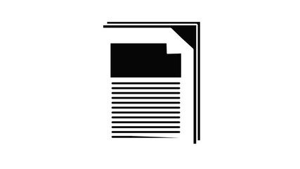Poster - Paper icon animation simple best object on white