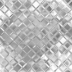 Silver 3d seamless pattern, glitter metallic texture