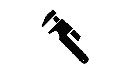 Wall Mural - Universal spanner icon animation simple best object on white