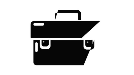 Poster - Tool box icon animation simple best object on white
